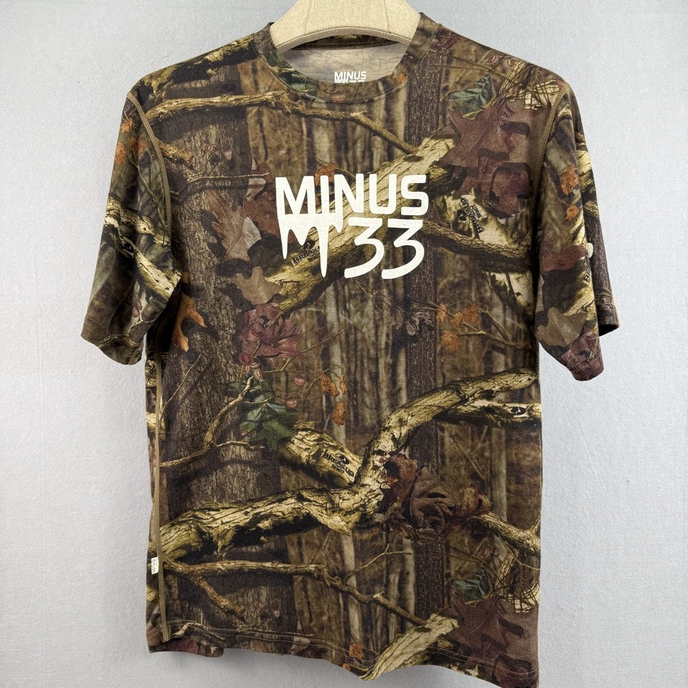 Minus33 Merino Wool Camo Shirt Mens XL Mossy Oak‎ Break-Up Infinity Hunting